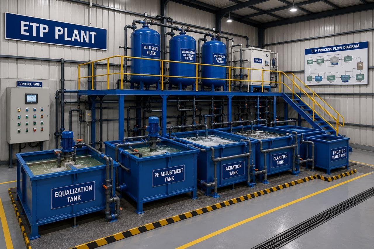 Ganesh Multitech effluent treatment plant