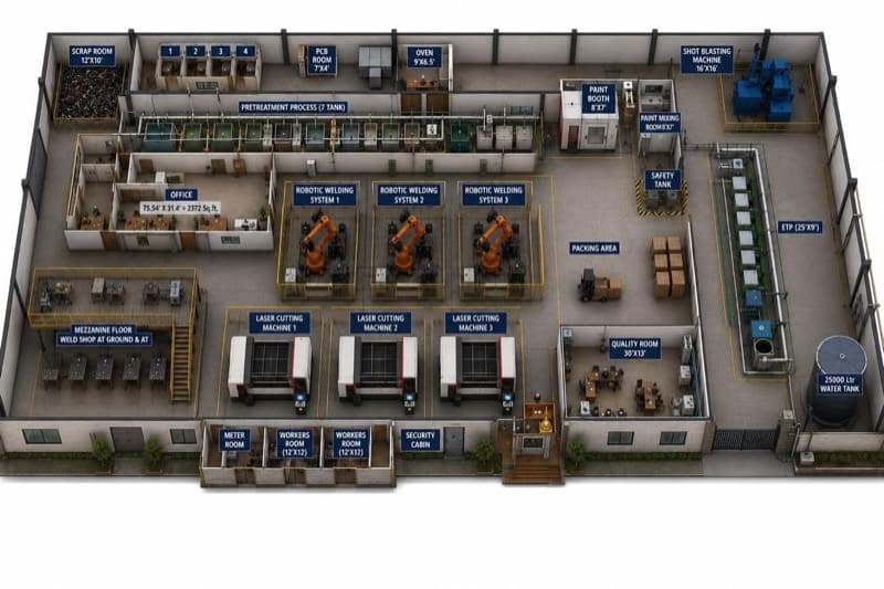 Ganesh Multitech manufacturing layout